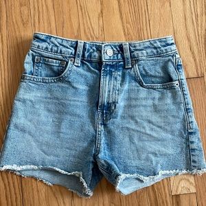 Gap kids girls high rise denim shorts